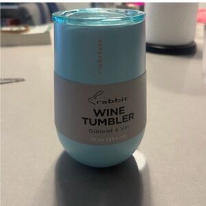 Rabbit Blue Wine Tumbler